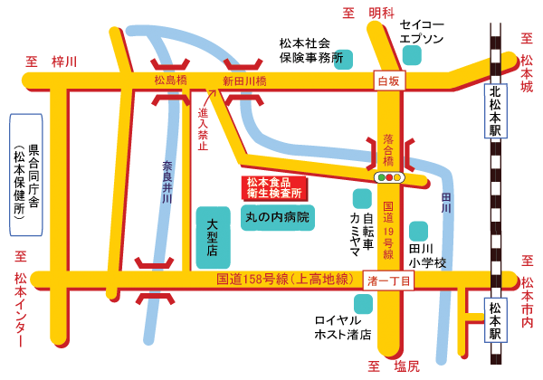 松本食品衛生検査所＿詳細地図